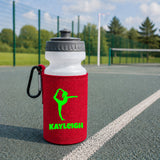 Red Water Bottle & Holder