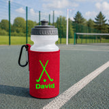 Red Water Bottle & Holder