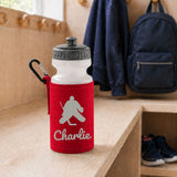 Red Water Bottle & Holder