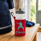 Red Water Bottle & Holder