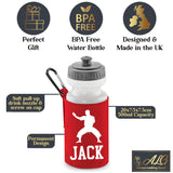 Red Water Bottle & Holder