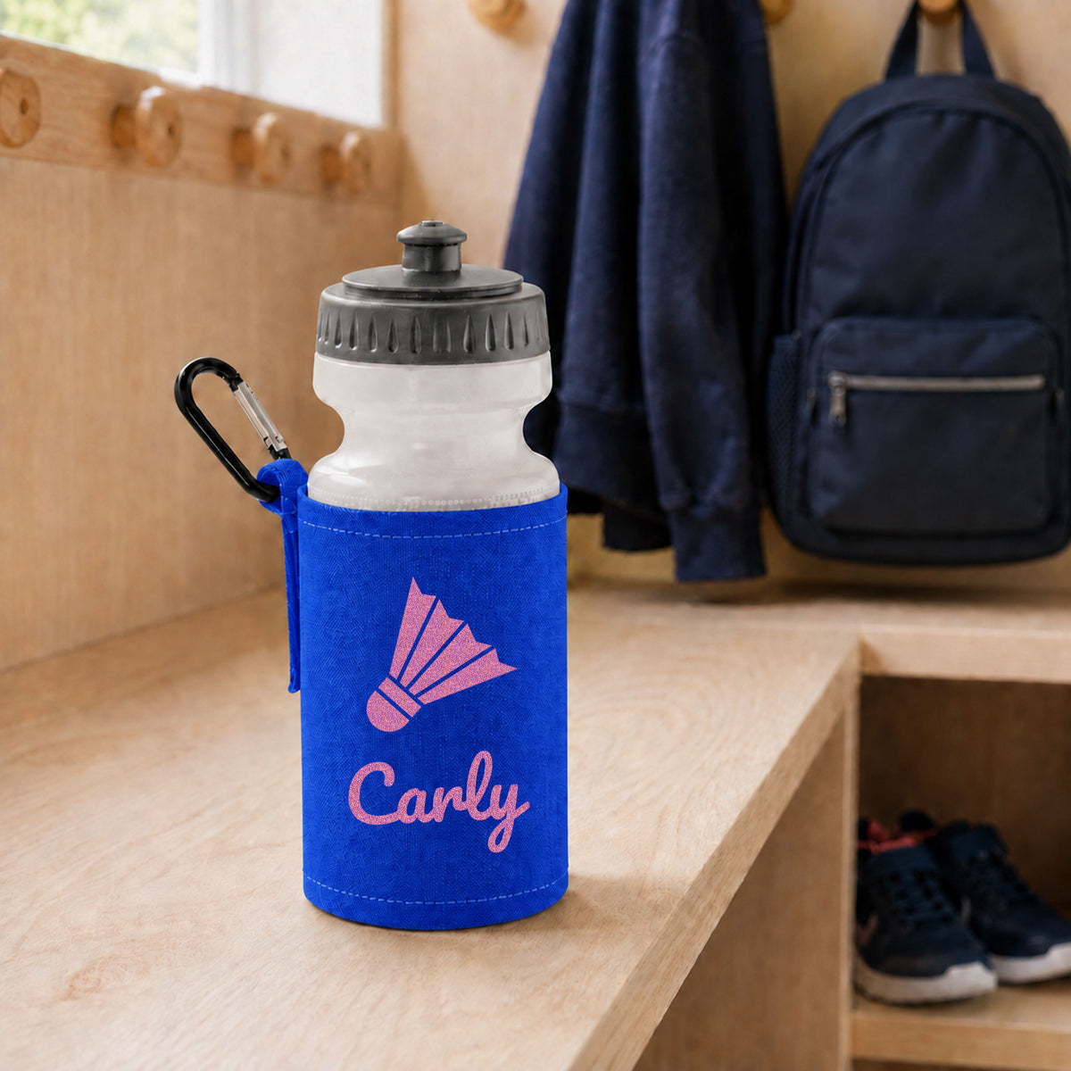 Royal Blue Water Bottle & Holder