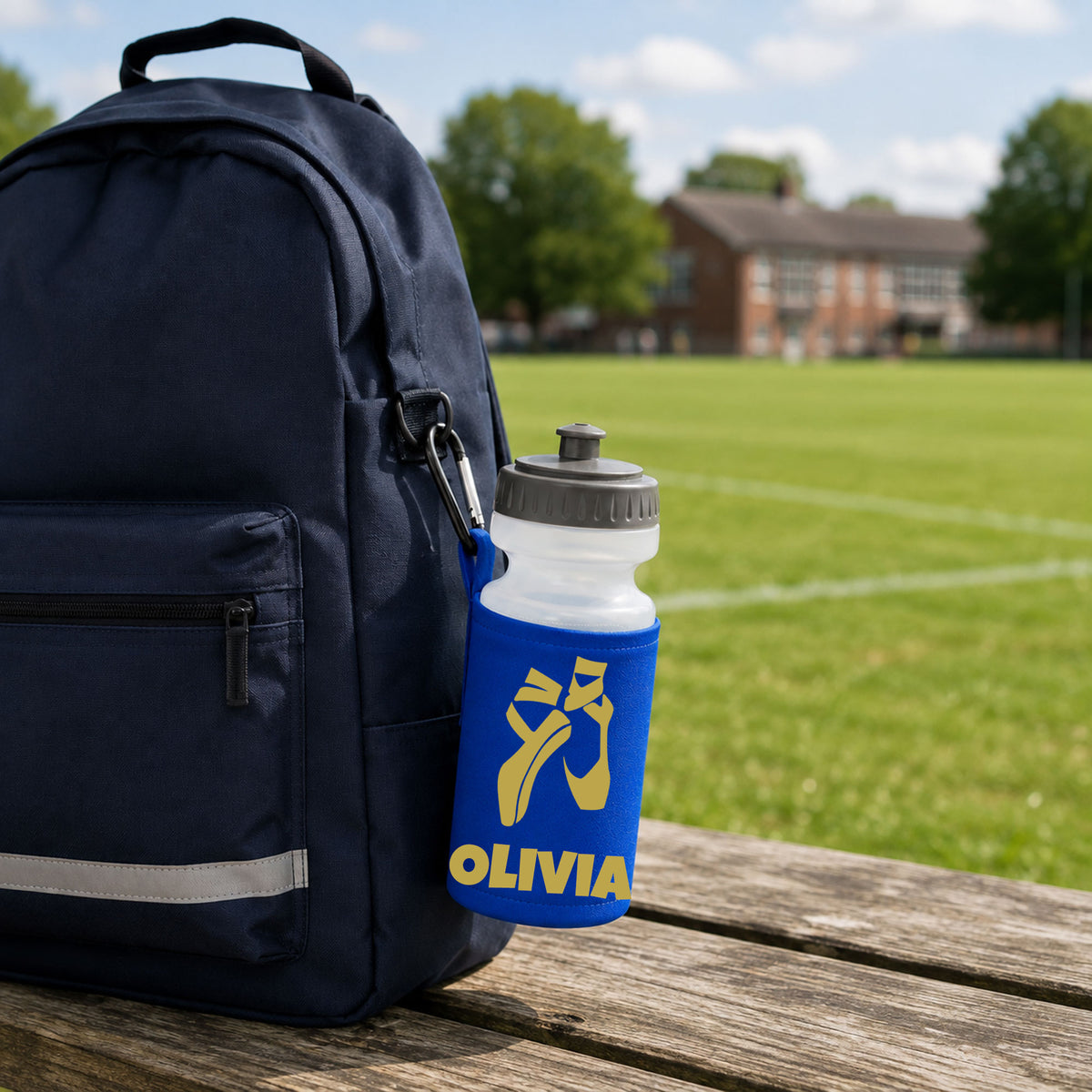 Royal Blue Water Bottle & Holder