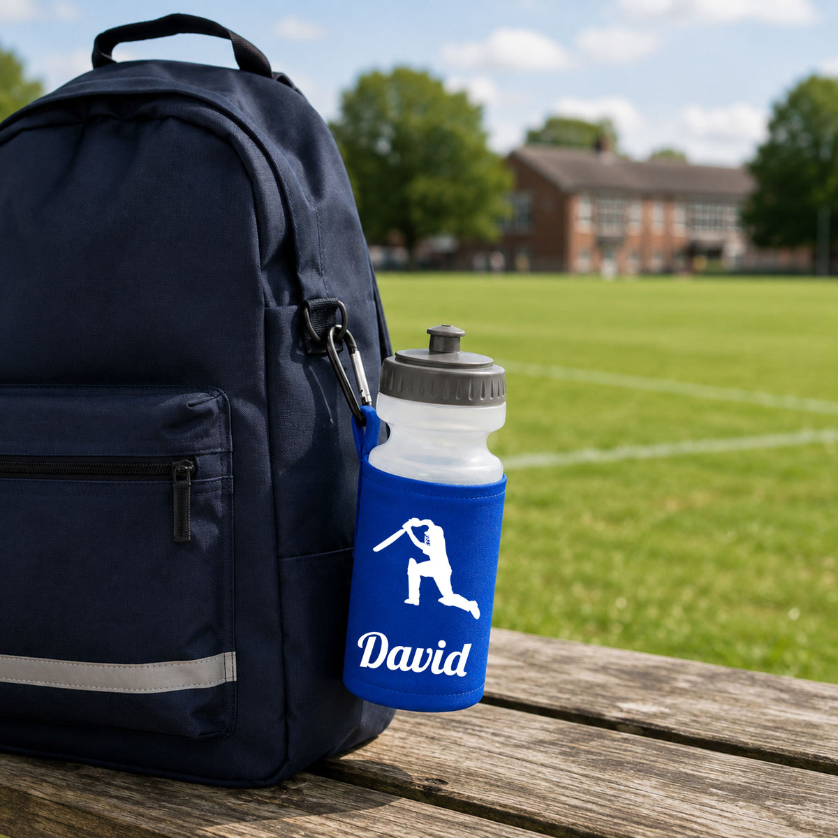 Royal Blue Water Bottle & Holder