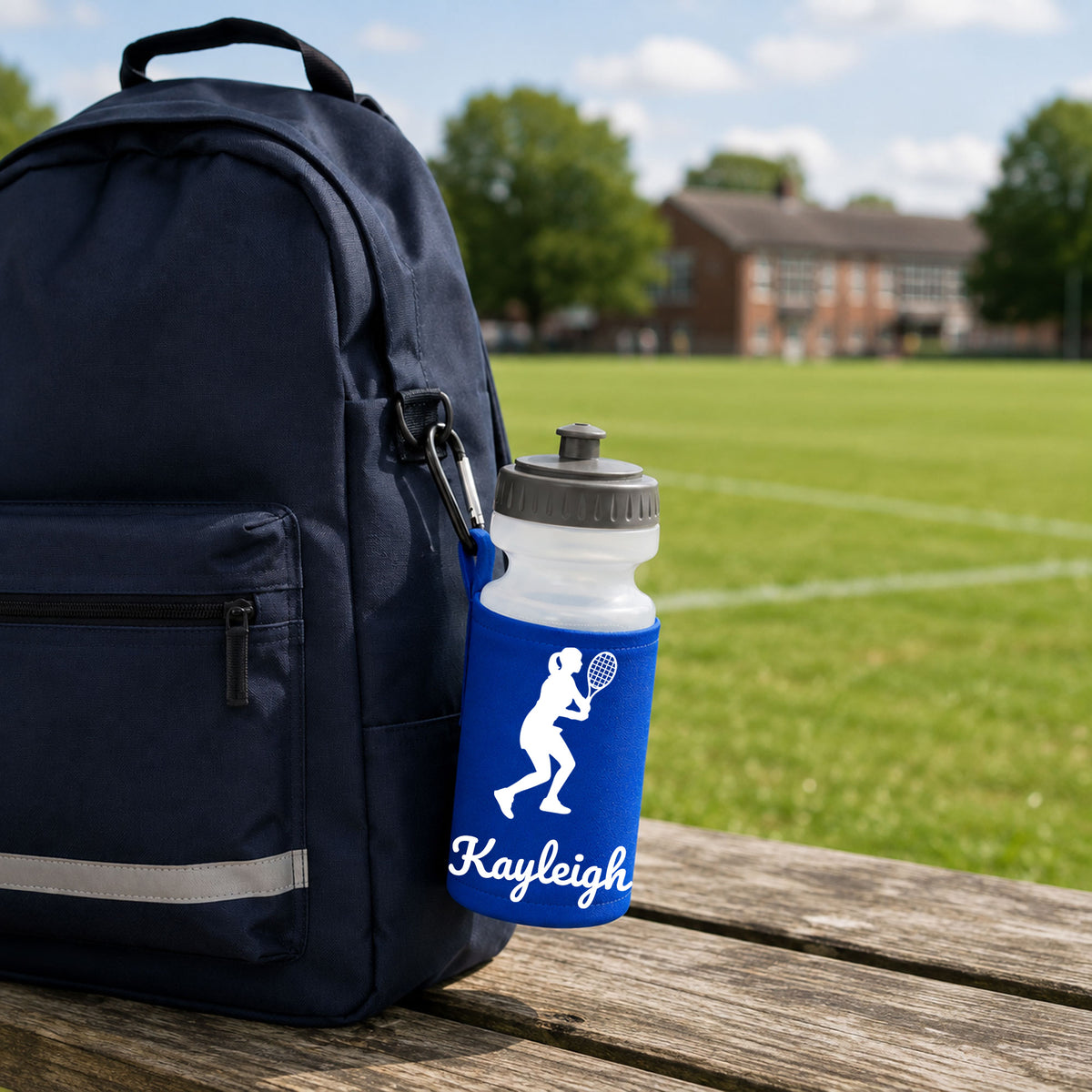 Royal Blue Water Bottle & Holder