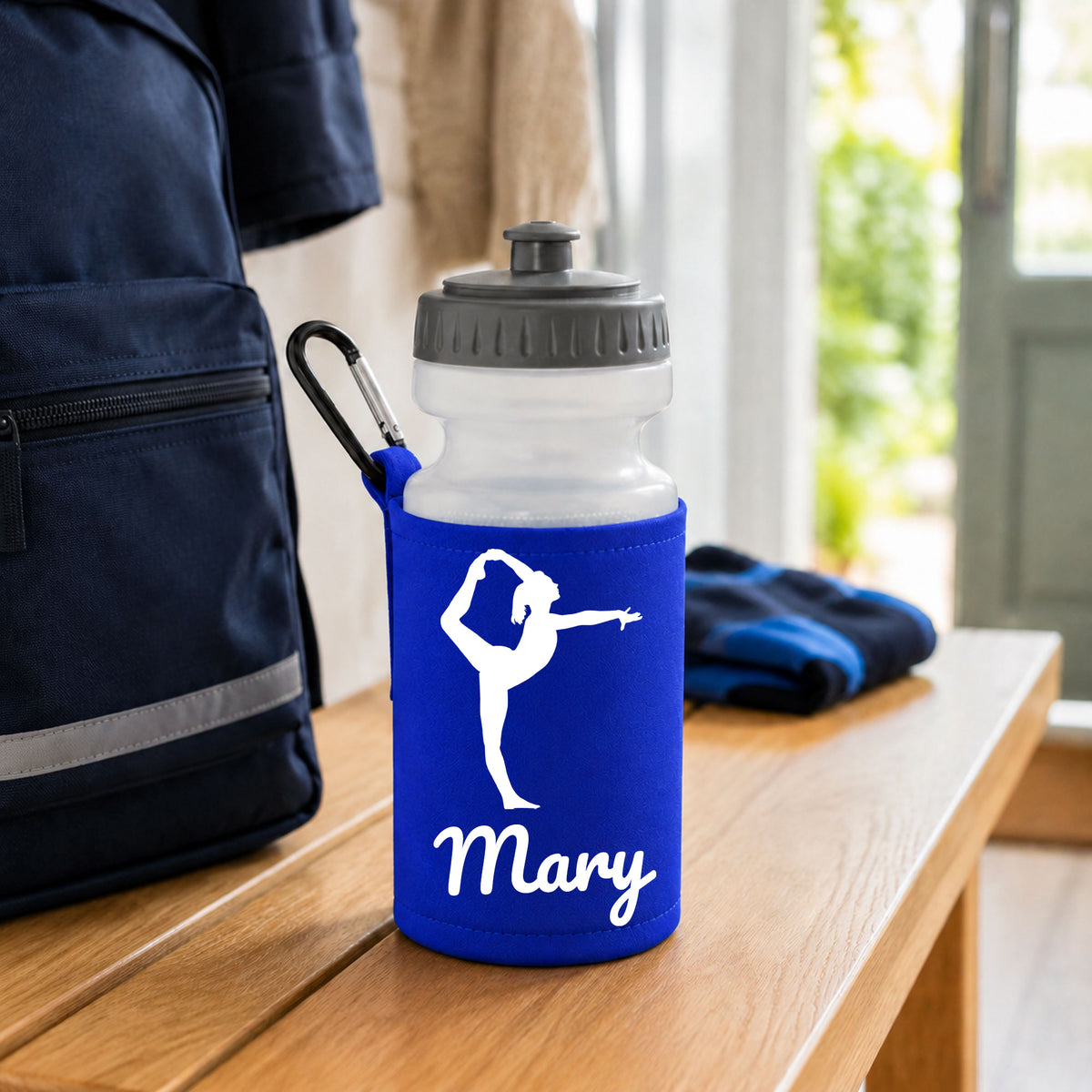Royal Blue Water Bottle & Holder