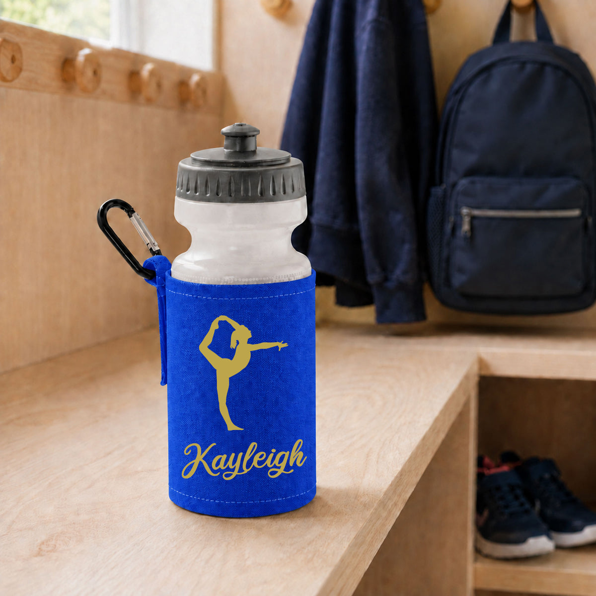 Royal Blue Water Bottle & Holder