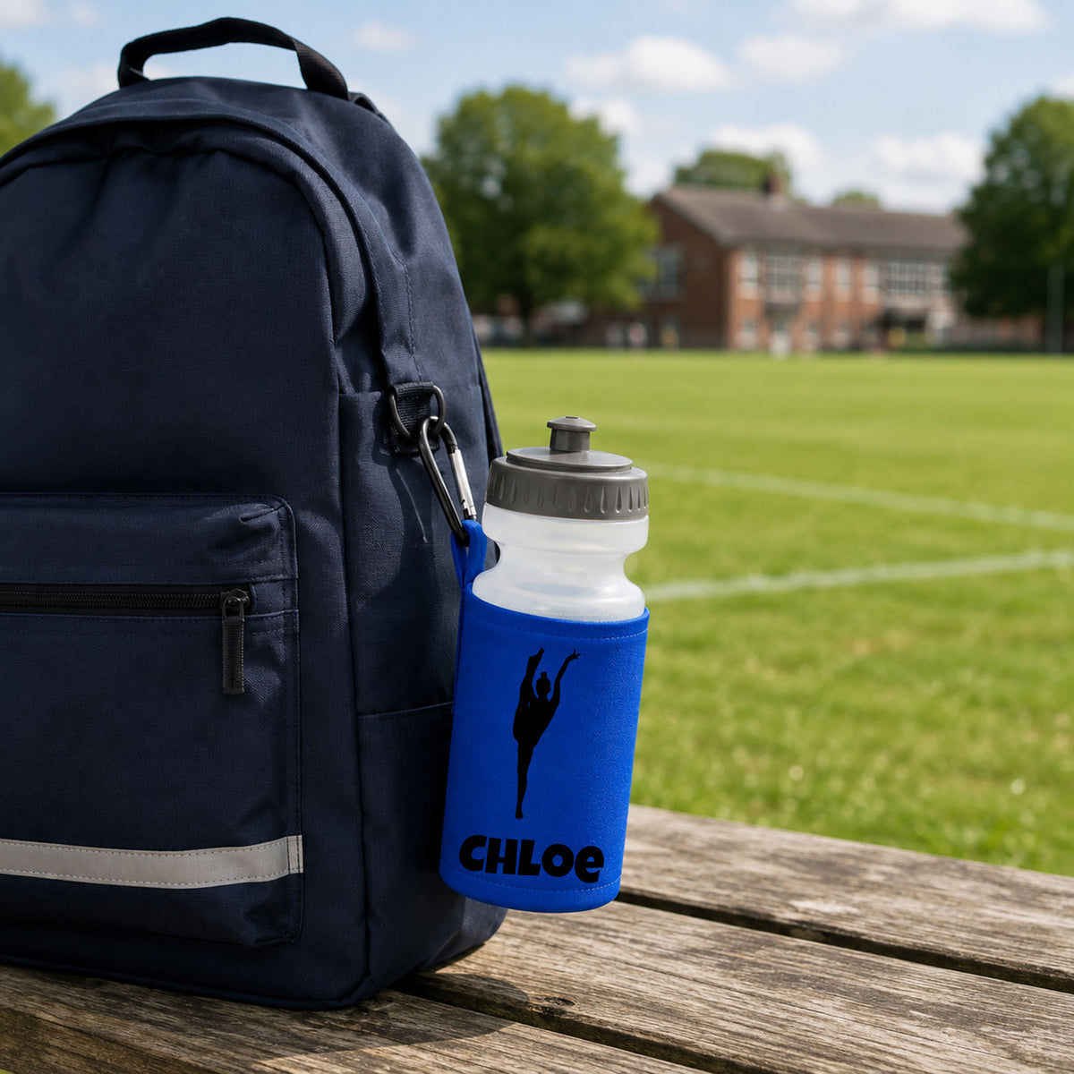 Royal Blue Water Bottle & Holder
