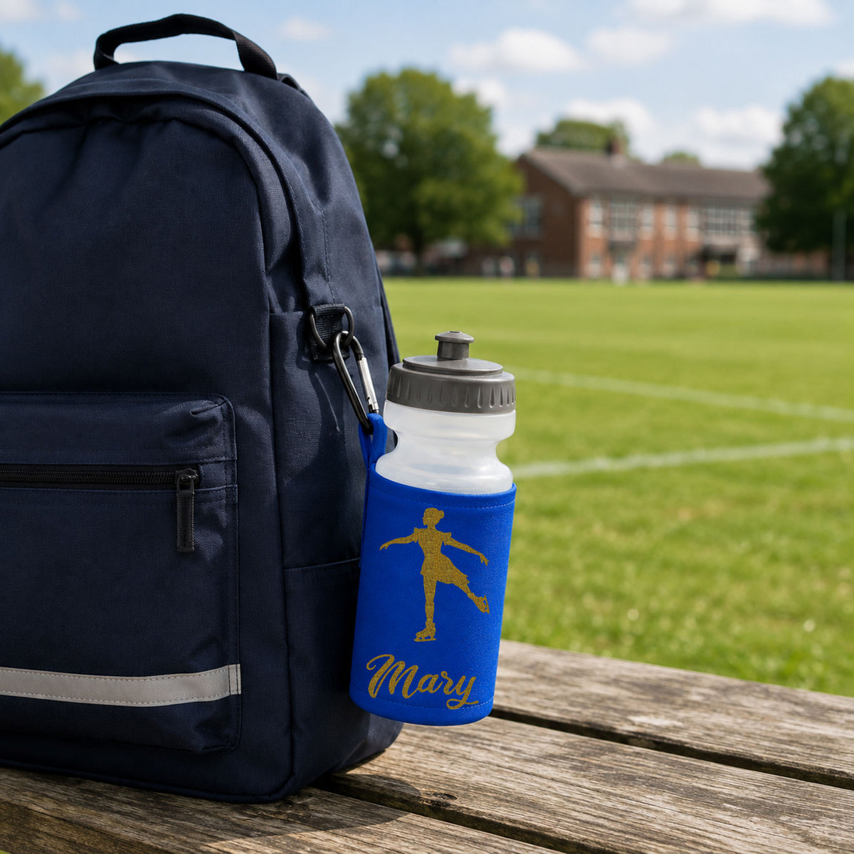 Royal Blue Water Bottle & Holder