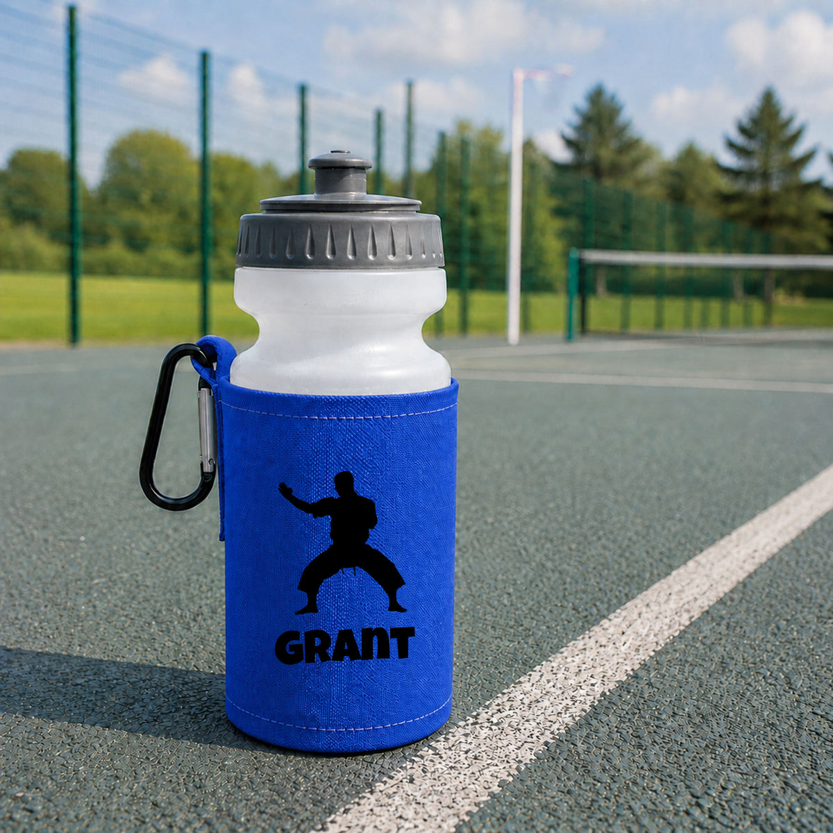 Royal Blue Water Bottle & Holder
