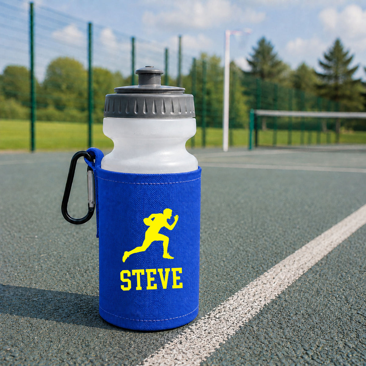 Royal Blue Water Bottle & Holder