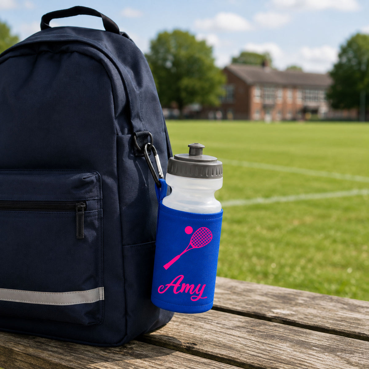Royal Blue Water Bottle & Holder