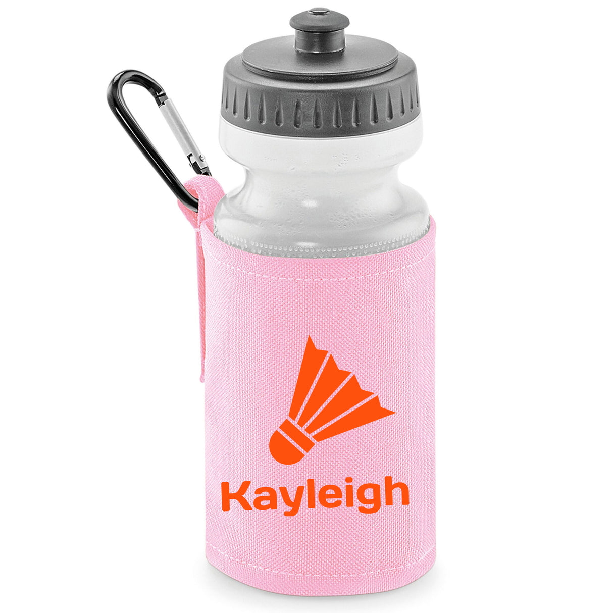 Baby Pink Water Bottle & Holder