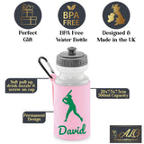 Baby Pink Water Bottle & Holder