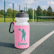 Baby Pink Water Bottle & Holder