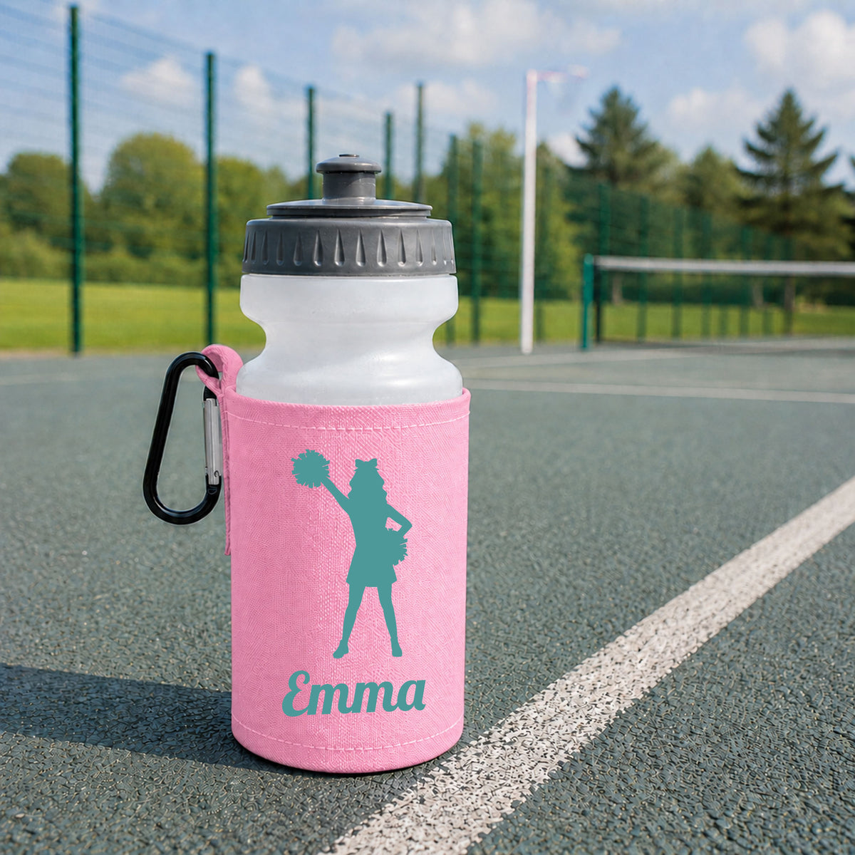 Baby Pink Water Bottle & Holder