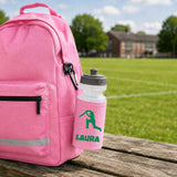 Baby Pink Water Bottle & Holder
