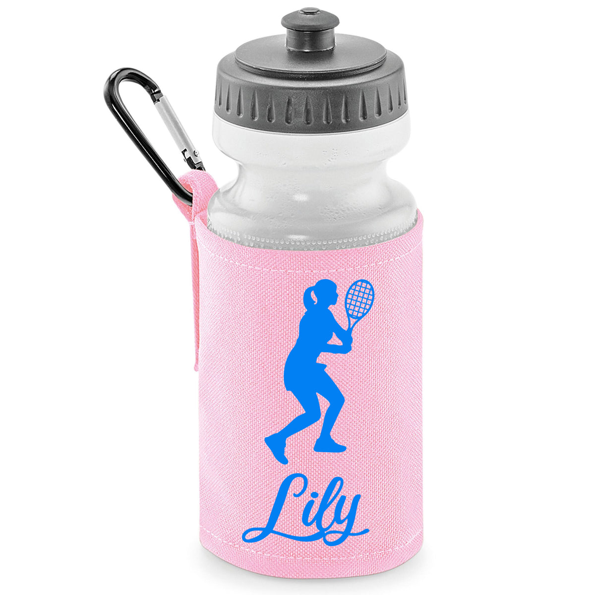 Baby Pink Water Bottle & Holder