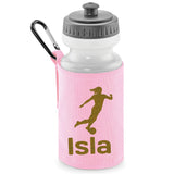 Baby Pink Water Bottle & Holder