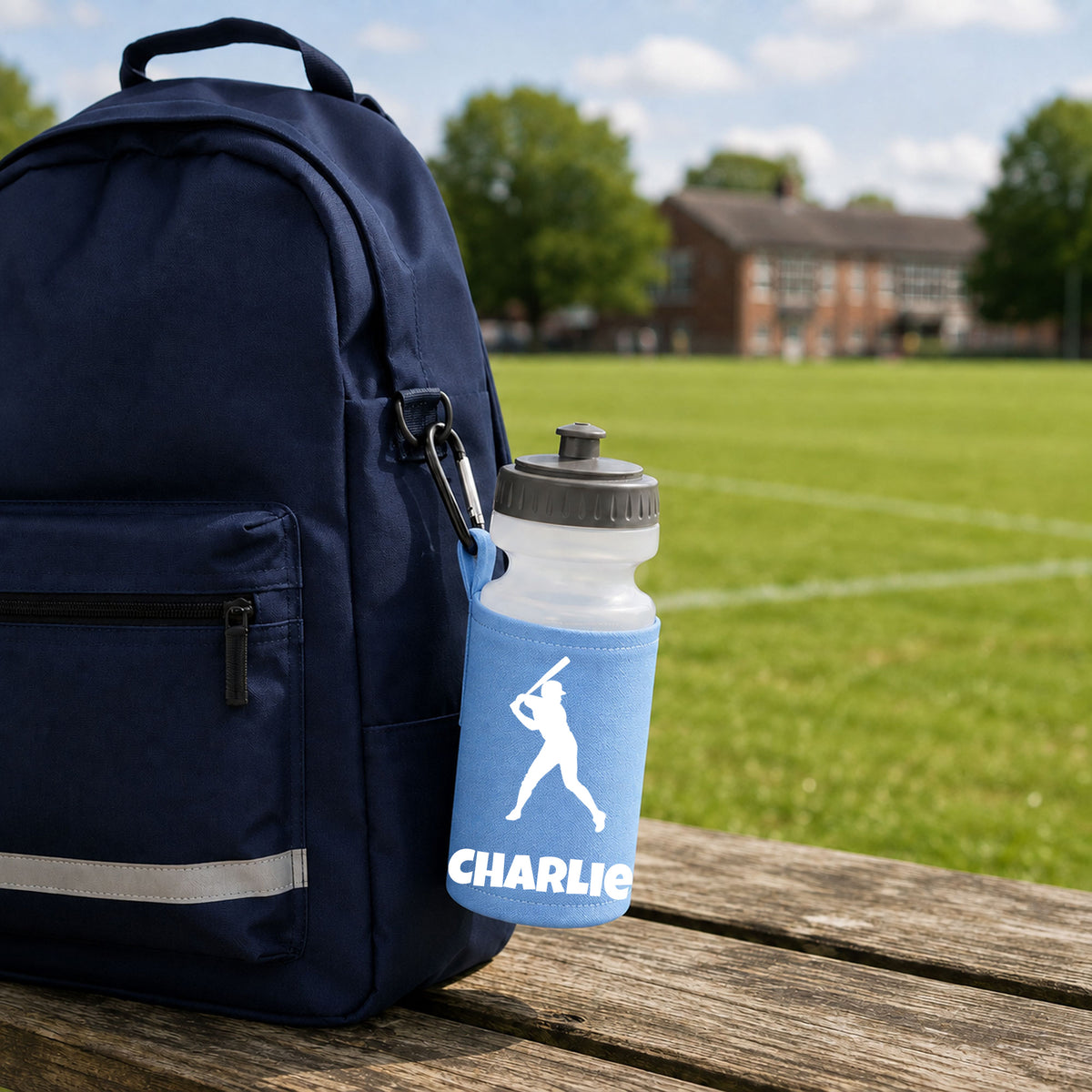 Sky Blue Water Bottle & Holder