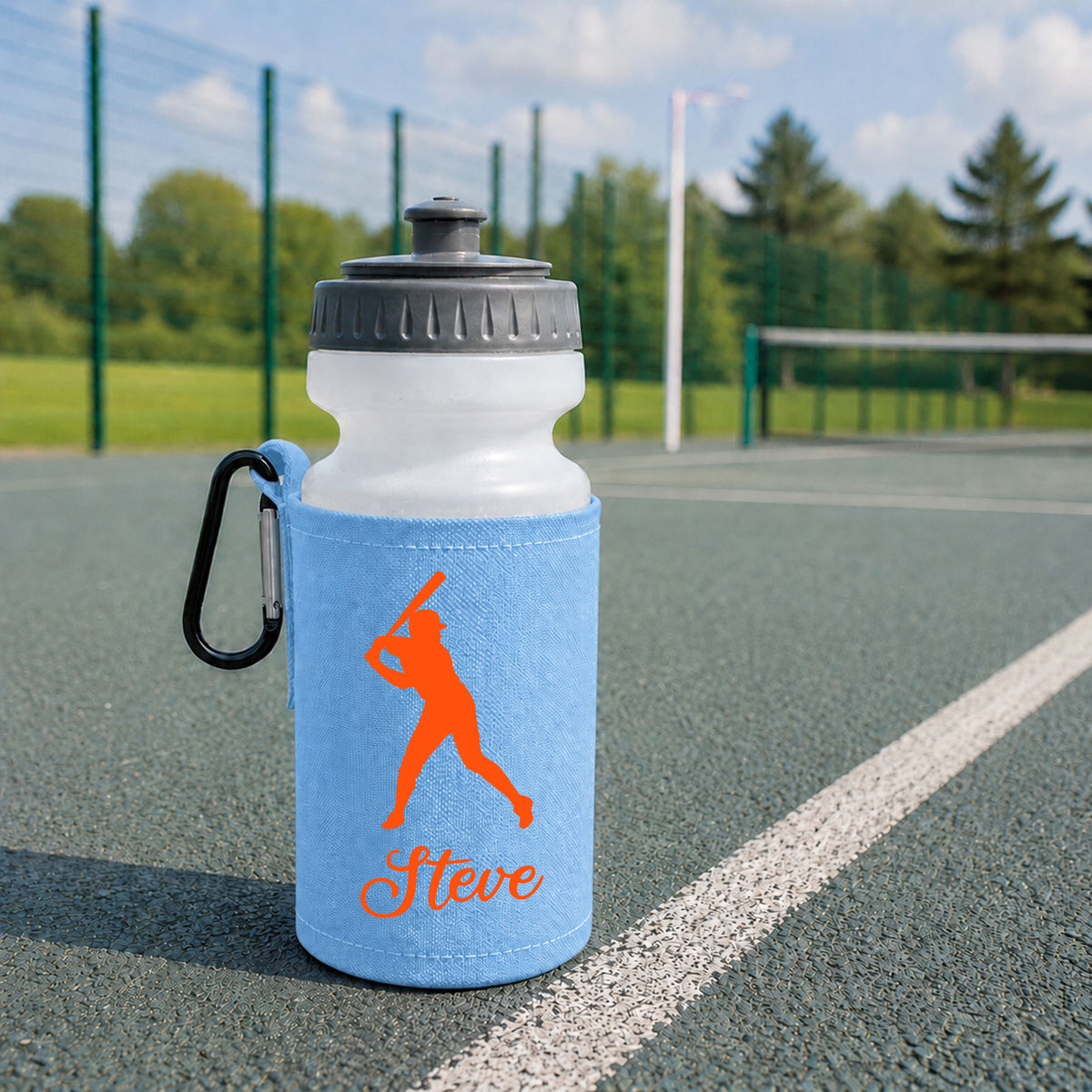 Sky Blue Water Bottle & Holder