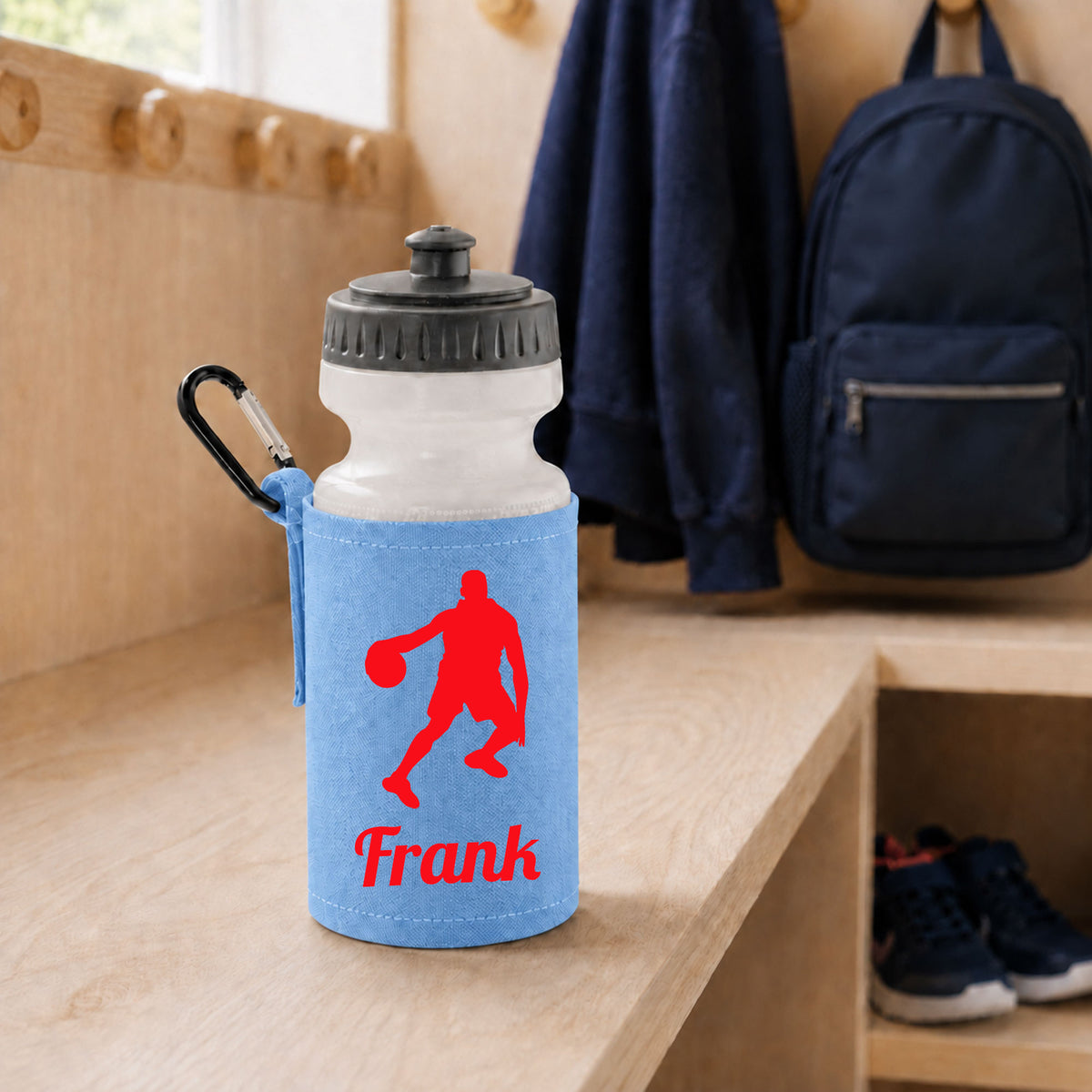 Sky Blue Water Bottle & Holder