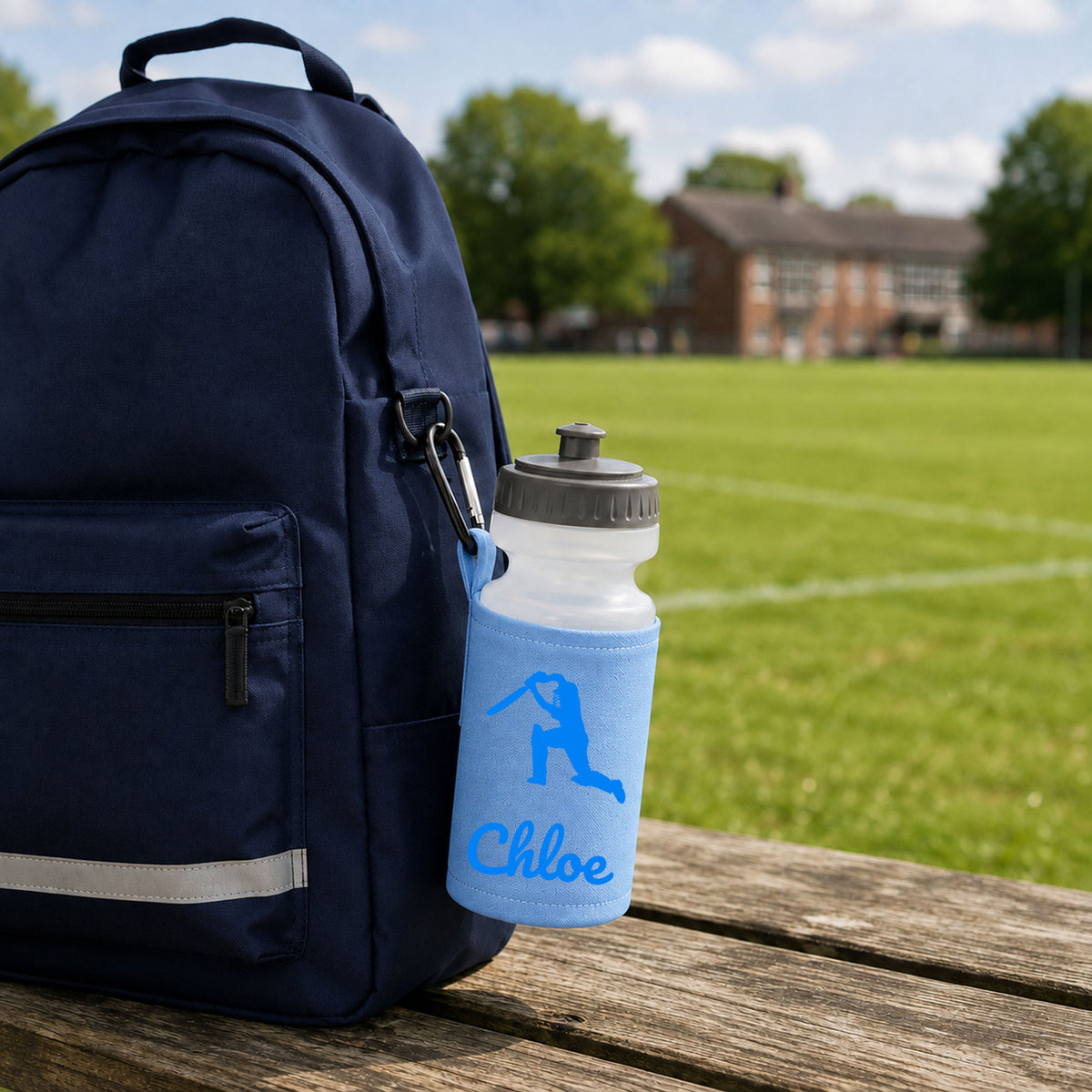Sky Blue Water Bottle & Holder