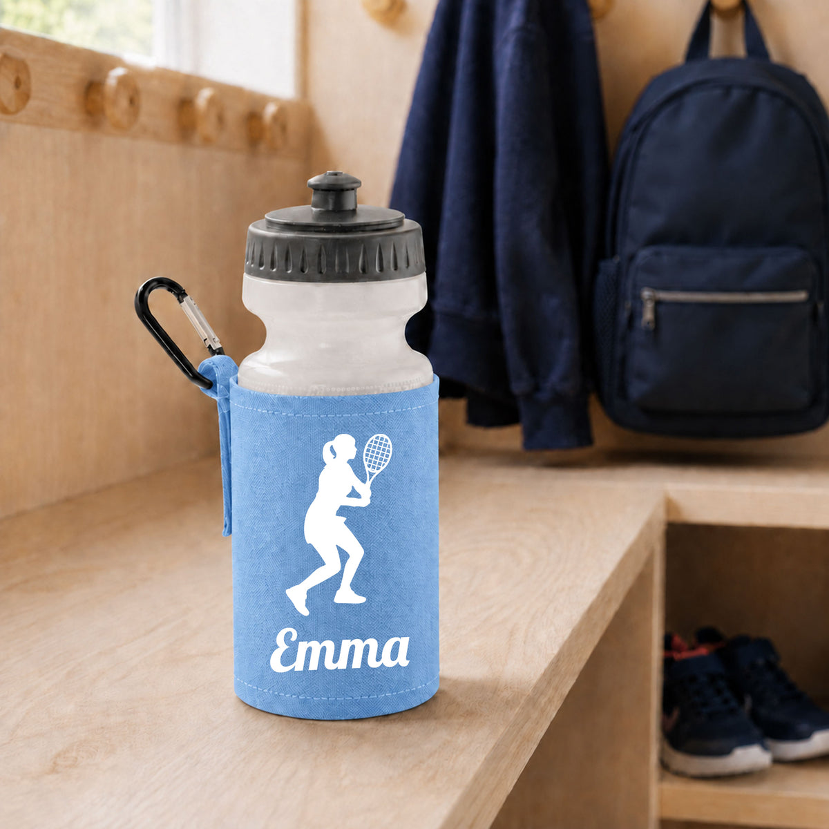 Sky Blue Water Bottle & Holder