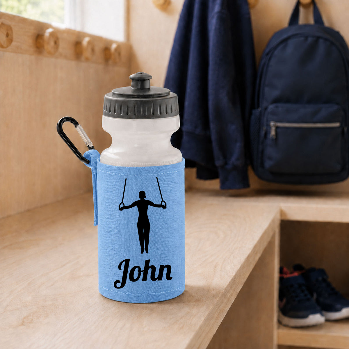 Sky Blue Water Bottle & Holder