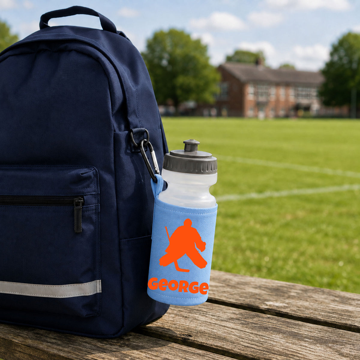 Sky Blue Water Bottle & Holder