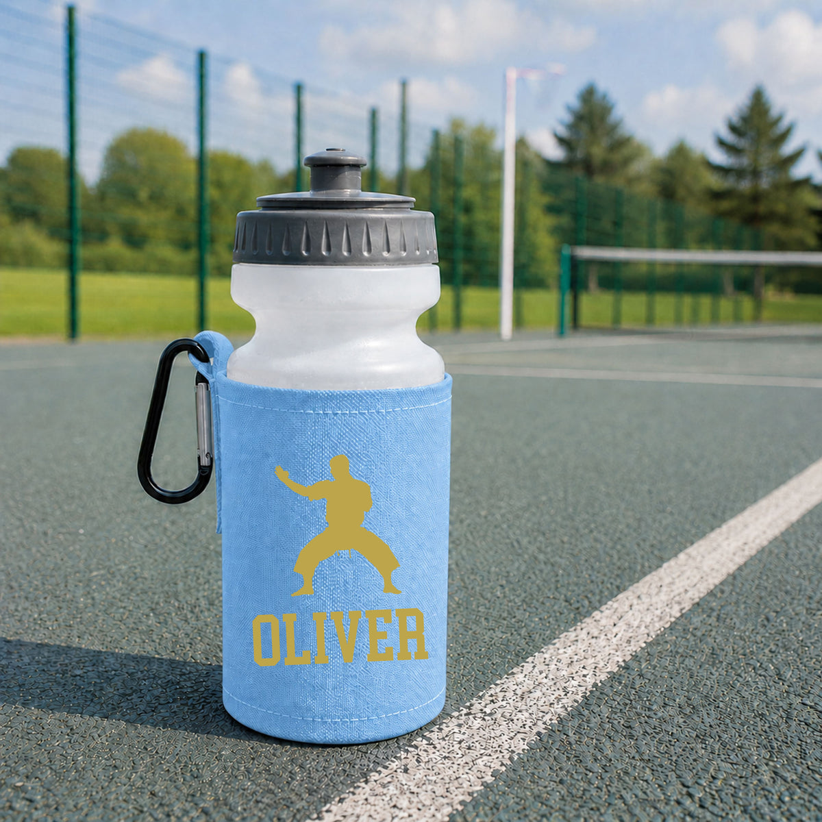 Sky Blue Water Bottle & Holder