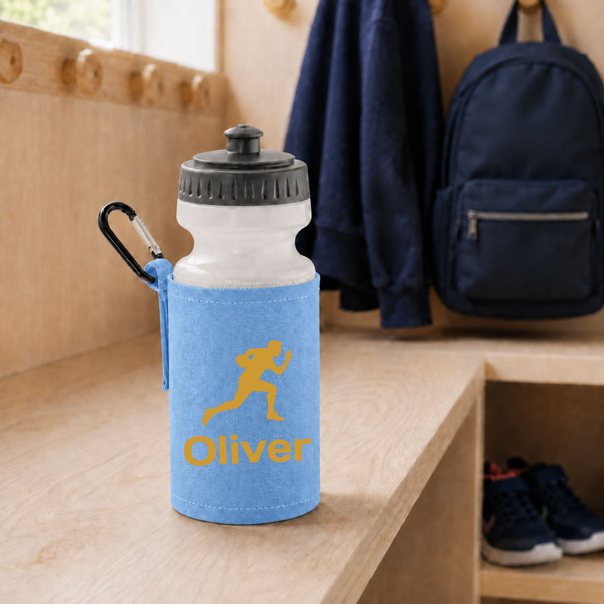 Sky Blue Water Bottle & Holder