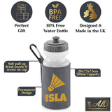 Grey Water Bottle & Holder