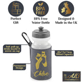 Grey Water Bottle & Holder