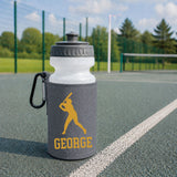 Grey Water Bottle & Holder