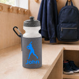 Grey Water Bottle & Holder