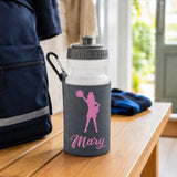 Grey Water Bottle & Holder