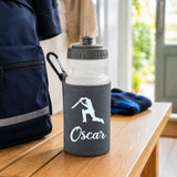 Grey Water Bottle & Holder