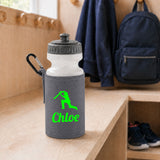 Grey Water Bottle & Holder