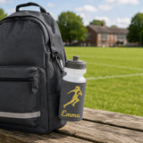 Grey Water Bottle & Holder