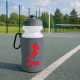 Grey Water Bottle & Holder