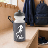 Grey Water Bottle & Holder