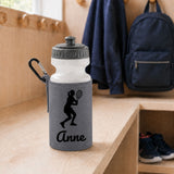 Grey Water Bottle & Holder