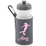 Grey Water Bottle & Holder
