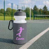 Grey Water Bottle & Holder