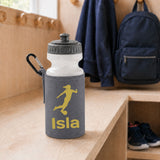 Grey Water Bottle & Holder