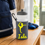 Grey Water Bottle & Holder