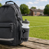 Grey Water Bottle & Holder