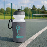 Grey Water Bottle & Holder