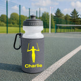 Grey Water Bottle & Holder